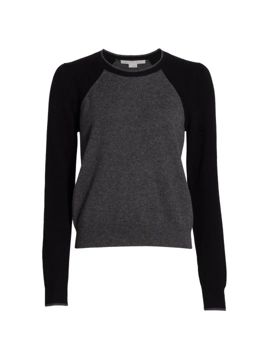 Veronica Beard Abertina Raglan Sweater Black Ivory 6 Veronica Beard Abertina Raglan Sweater Black Ivory - Image 4