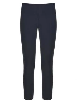 Veronica Beard Core Zip-Back Scuba Pants Navy