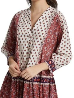 Veronica Beard Jesila Mixed-Paisley Mini Dress 14 Veronica Beard Jesila Mixed-Paisley Mini Dress -Veronica Beard shop unnamed file 1644