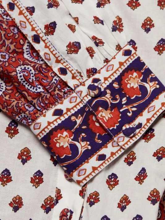 Veronica Beard Jesila Mixed-Paisley Mini Dress 9 Veronica Beard Jesila Mixed-Paisley Mini Dress - Image 7