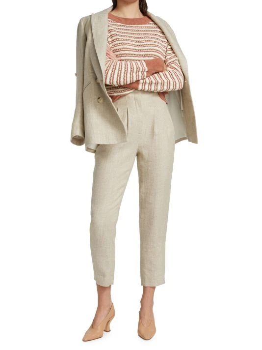 Veronica Beard Zeenat Linen Cropped Pants 4 Veronica Beard Zeenat Linen Cropped Pants - Image 2