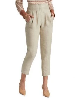 Veronica Beard Zeenat Linen Cropped Pants 11 Veronica Beard Zeenat Linen Cropped Pants -Veronica Beard shop unnamed file 1655