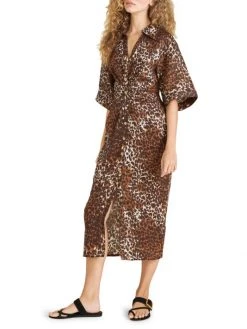 Veronica Beard Seki Printed Linen Dress -Veronica Beard shop unnamed file 1663