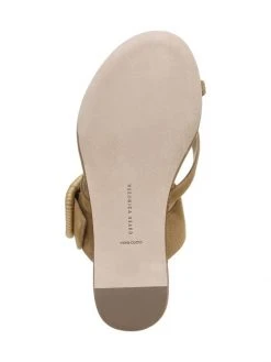 Veronica Beard Salva Raffia Buckle Suede Flat Sandals Caramel -Veronica Beard shop unnamed file 1675
