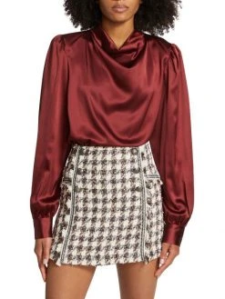 Veronica Beard Shane Stretch Silk Top -Veronica Beard shop unnamed file 168