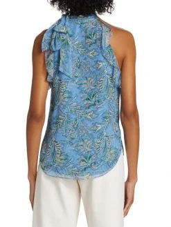 Veronica Beard Dali Sleeveless Ruffle Top -Veronica Beard shop unnamed file 1731