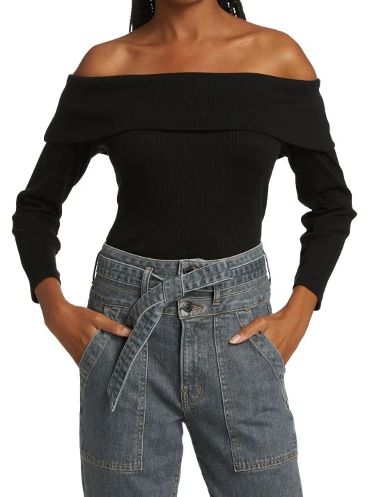 Veronica Beard Fawsett Off-The-Shoulder Top 5 Veronica Beard Fawsett Off-The-Shoulder Top - Image 3