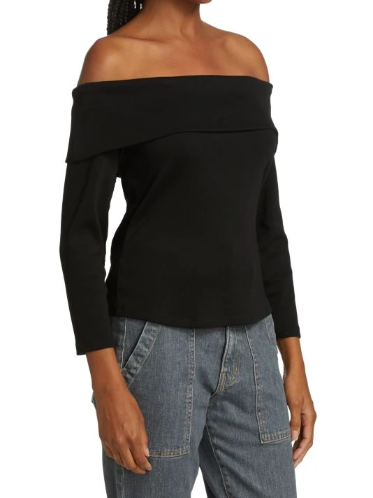 Veronica Beard Fawsett Off-The-Shoulder Top 6 Veronica Beard Fawsett Off-The-Shoulder Top - Image 4