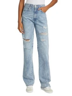 Veronica Beard Dylan High-Rise Distressed Jeans -Veronica Beard shop unnamed file 1743