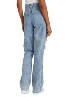 Veronica Beard Dylan High-Rise Distressed Jeans -Veronica Beard shop unnamed file 1745