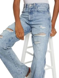 Veronica Beard Dylan High-Rise Distressed Jeans -Veronica Beard shop unnamed file 1746