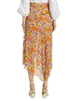 Veronica Beard Eleonora Floral Silk Midi-Skirt -Veronica Beard shop unnamed file 1752