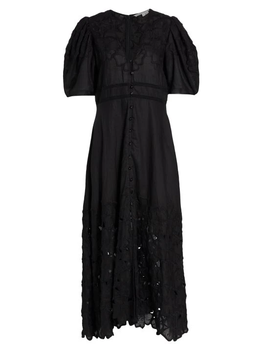 Veronica Beard Hope Embroidered Maxi Dress White 5 Veronica Beard Hope Embroidered Maxi Dress White - Image 3