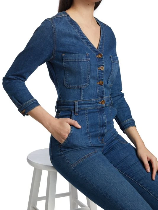 Veronica Beard Savanna Denim Jumpsuit 8 Veronica Beard Savanna Denim Jumpsuit - Image 6