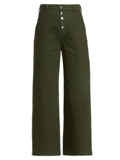 Veronica Beard Grant High-Rise Wide-Leg Jeans