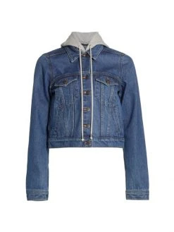 Veronica Beard Cara Hooded Denim Jacket