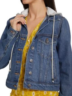 Veronica Beard Cara Hooded Denim Jacket -Veronica Beard shop unnamed file 1807