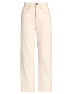 Veronica Beard Blake High-Rise Straight-Leg Jeans