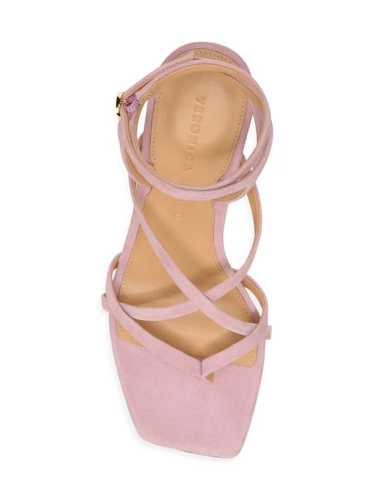 Veronica Beard Abriella Strappy Suede Sandals 7 Veronica Beard Abriella Strappy Suede Sandals - Image 5
