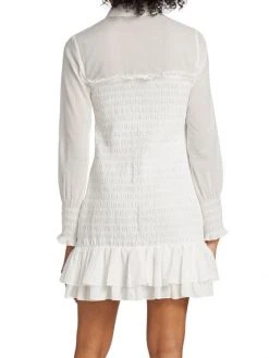 Veronica Beard Kelsey Smocked Cotton Shirt Dress 13 Veronica Beard Kelsey Smocked Cotton Shirt Dress -Veronica Beard shop unnamed file 1892