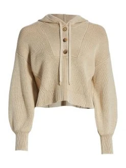Veronica Beard Ursina Puff-Sleeve Hoodie
