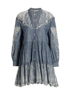 Veronica Beard Ariana Tiered Minidress