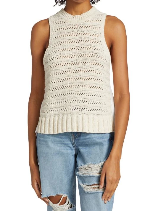 Veronica Beard Sade Mixed Media Tank 5 Veronica Beard Sade Mixed Media Tank - Image 3