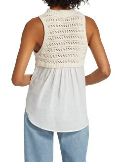 Veronica Beard Sade Mixed Media Tank 13 Veronica Beard Sade Mixed Media Tank -Veronica Beard shop unnamed file 1934