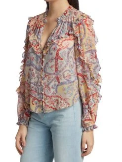 Veronica Beard Andri Silk Blouse -Veronica Beard shop unnamed file 1947