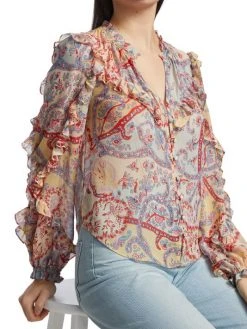 Veronica Beard Andri Silk Blouse -Veronica Beard shop unnamed file 1949