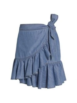 Veronica Beard Memphis Wrap Skirt