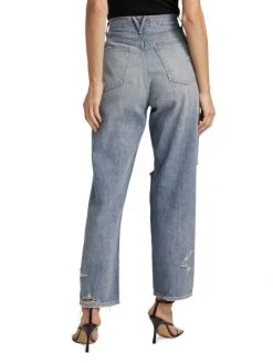 Veronica Beard Blake High-Rise Distressed Straight-Leg Jeans -Veronica Beard shop unnamed file 2050