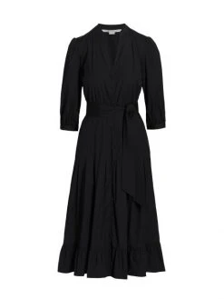 Veronica Beard Izie Cotton Poplin Midi Dress Black 4 Veronica Beard Izie Cotton Poplin Midi Dress Black -Veronica Beard shop unnamed file 2076