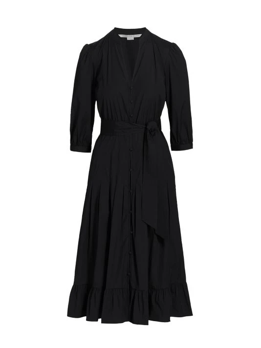 unnamed-file-2076.jpg Veronica Beard Izie Cotton Poplin Midi Dress Black -Veronica Beard shop unnamed file 2076
