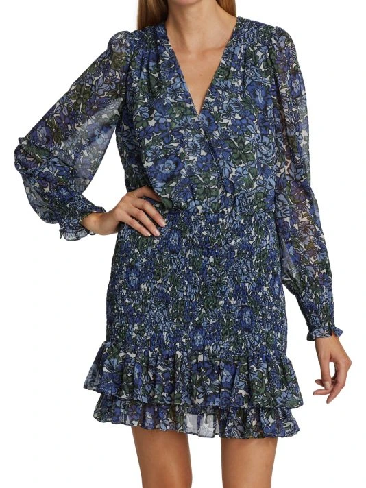 Veronica Beard Saera Floral Minidress 5 Veronica Beard Saera Floral Minidress - Image 3