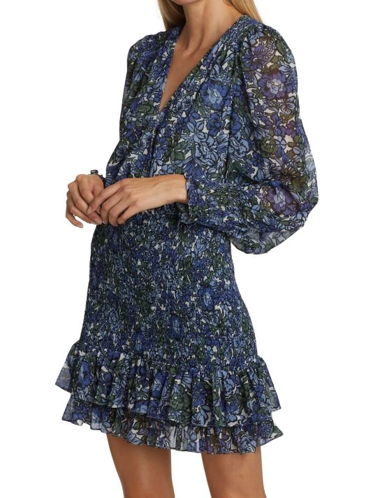 Veronica Beard Saera Floral Minidress 6 Veronica Beard Saera Floral Minidress - Image 4