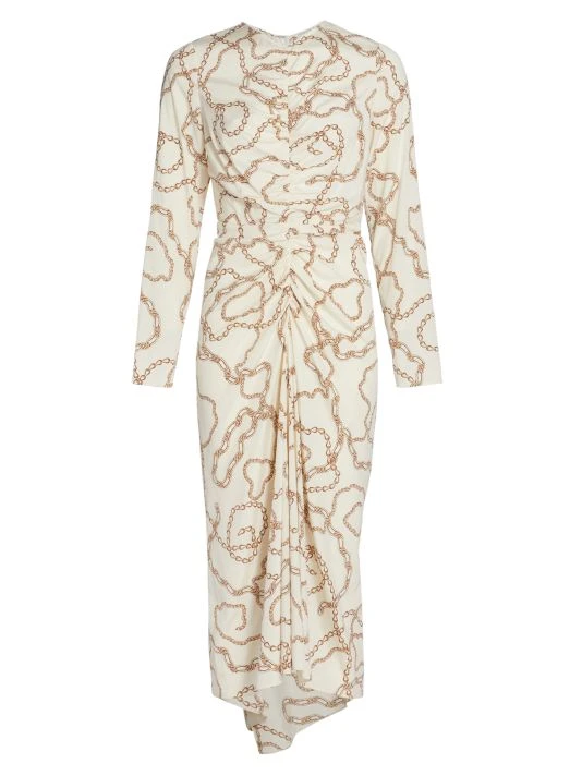 Veronica Beard Kersey Chain-Print Silk Dress 3 Veronica Beard Kersey Chain-Print Silk Dress