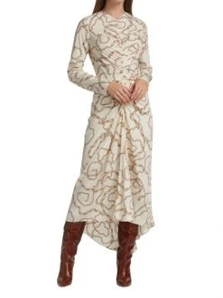 Veronica Beard Kersey Chain-Print Silk Dress 10 Veronica Beard Kersey Chain-Print Silk Dress -Veronica Beard shop unnamed file 2100