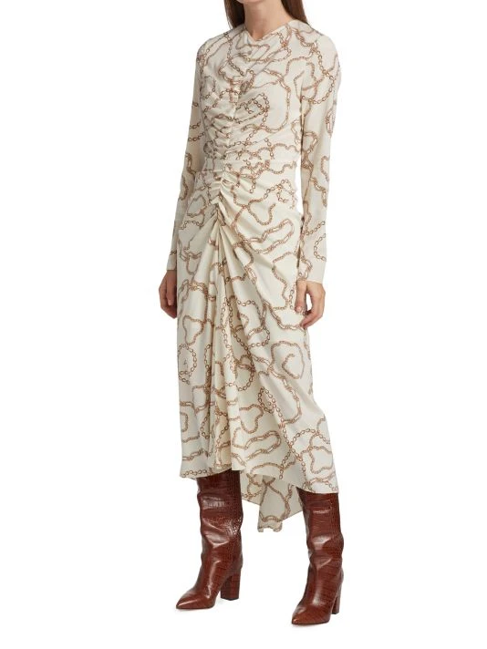 Veronica Beard Kersey Chain-Print Silk Dress 5 Veronica Beard Kersey Chain-Print Silk Dress - Image 3