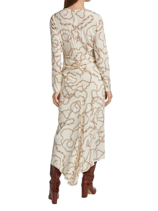 Veronica Beard Kersey Chain-Print Silk Dress 7 Veronica Beard Kersey Chain-Print Silk Dress - Image 5