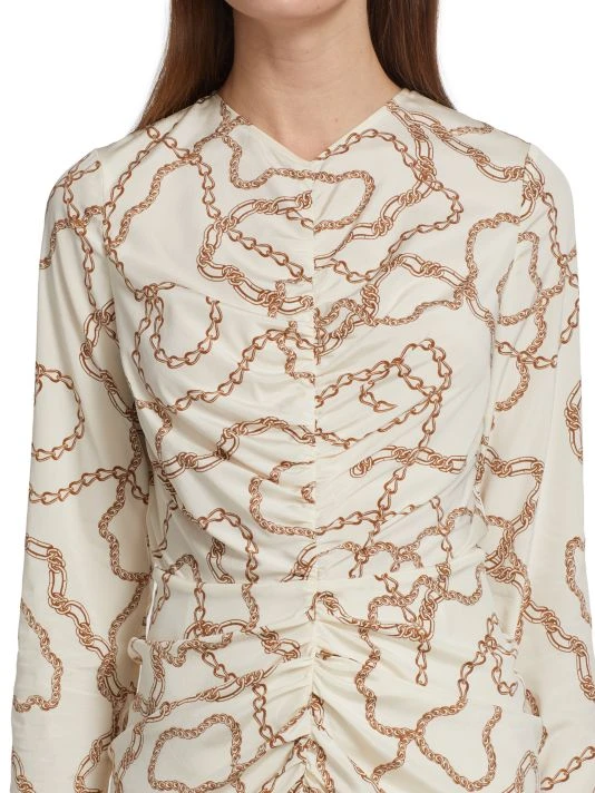 Veronica Beard Kersey Chain-Print Silk Dress 8 Veronica Beard Kersey Chain-Print Silk Dress - Image 6