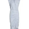 Veronica Beard Ruched Stripe Shirtdress -Veronica Beard shop unnamed file 2143
