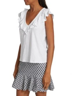 Veronica Beard Ellerie Ruffle Top 5 Veronica Beard Ellerie Ruffle Top -Veronica Beard shop unnamed file 216