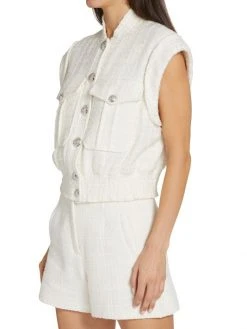 Veronica Beard Anastasia Cropped Vest -Veronica Beard shop unnamed file 2165