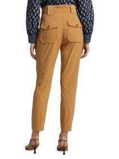 Veronica Beard Mahary Belted High-Waisted Pants -Veronica Beard shop unnamed file 2180