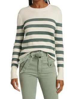 Veronica Beard Zareen Striped Wool Pullover -Veronica Beard shop unnamed file 2185