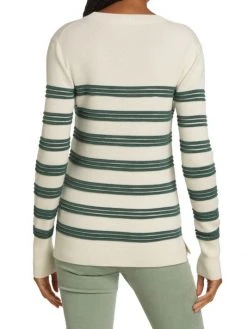 Veronica Beard Zareen Striped Wool Pullover -Veronica Beard shop unnamed file 2187