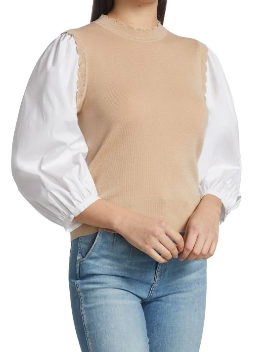 unnamed-file-2207.jpg Veronica Beard Steffi Mixed Media Blouse -Veronica Beard shop unnamed file 2207