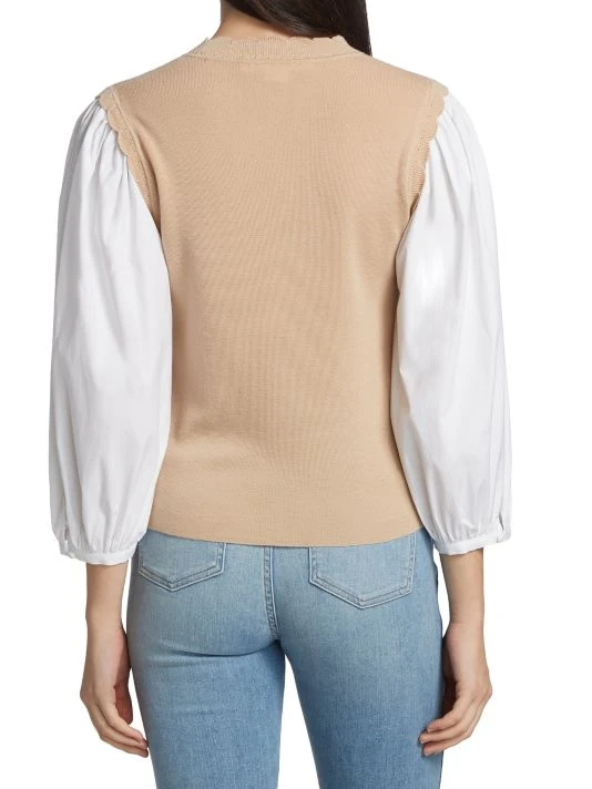 unnamed-file-2208.jpg Veronica Beard Steffi Mixed Media Blouse -Veronica Beard shop unnamed file 2208