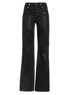 Veronica Beard Beverly Coated Denim Jeans